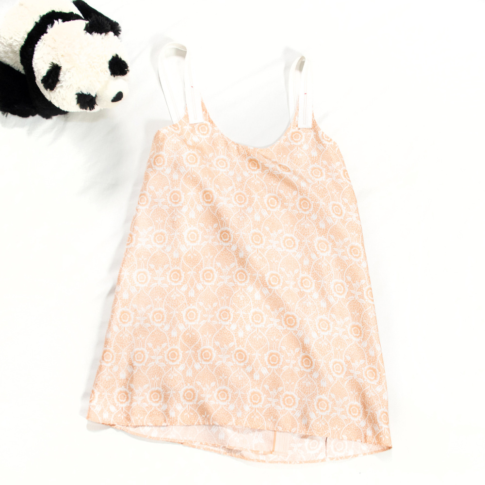 Pink silk Helmut Lang tank top